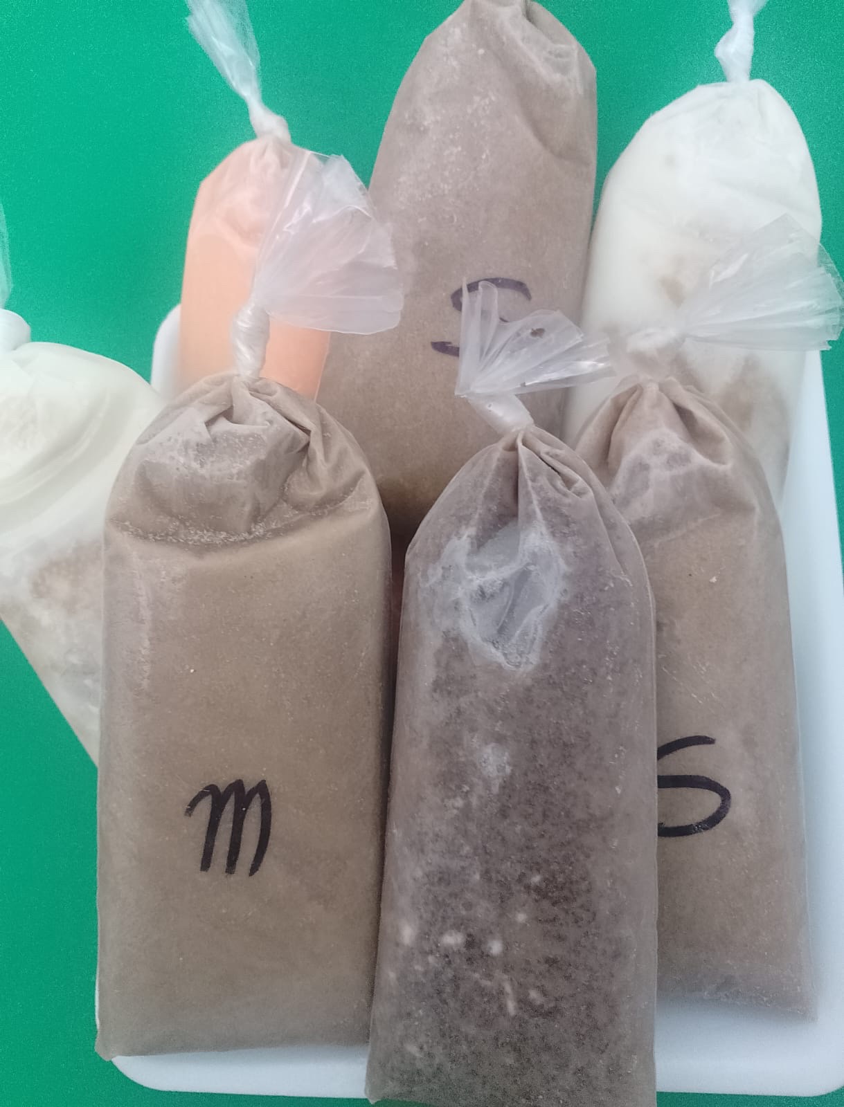 Bolis de diferentes sabores